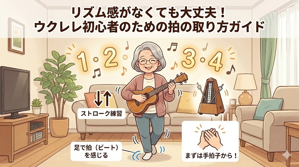 リズム感がなくても大丈夫！ウクレレ初心者のための拍の取り方ガイド