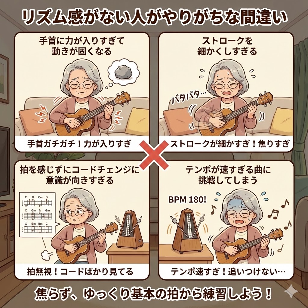 リズム感がない人がやりがちな間違い