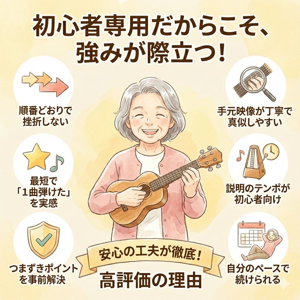 まとめ｜初心者のために作られたウクレレDVD講座だからこそ強みが際立つ