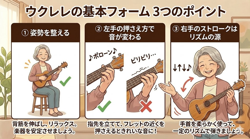 なぜウクレレのフォームが大切なのか？
