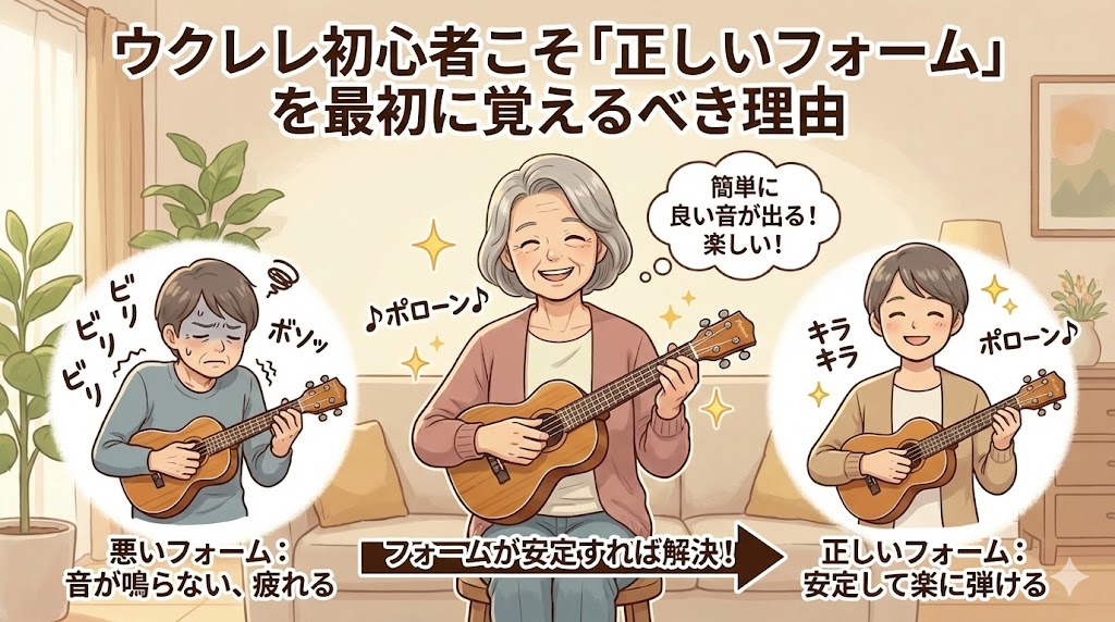 ウクレレ初心者こそ「正しいフォーム」を最初に覚えるべき理由